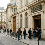Façade du conservatoire national d'art dramatique à Paris