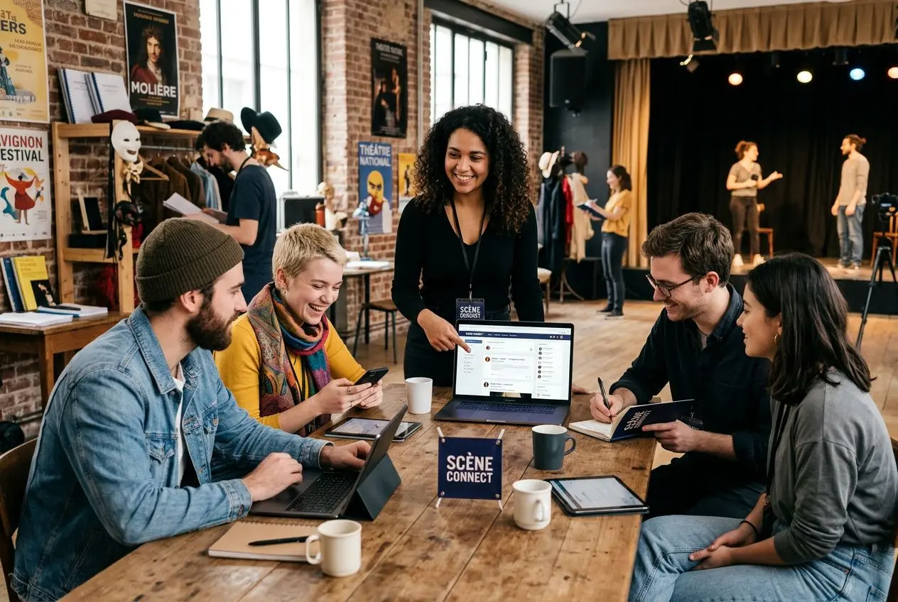 Interface communautaire INFA pour artistes de théâtre